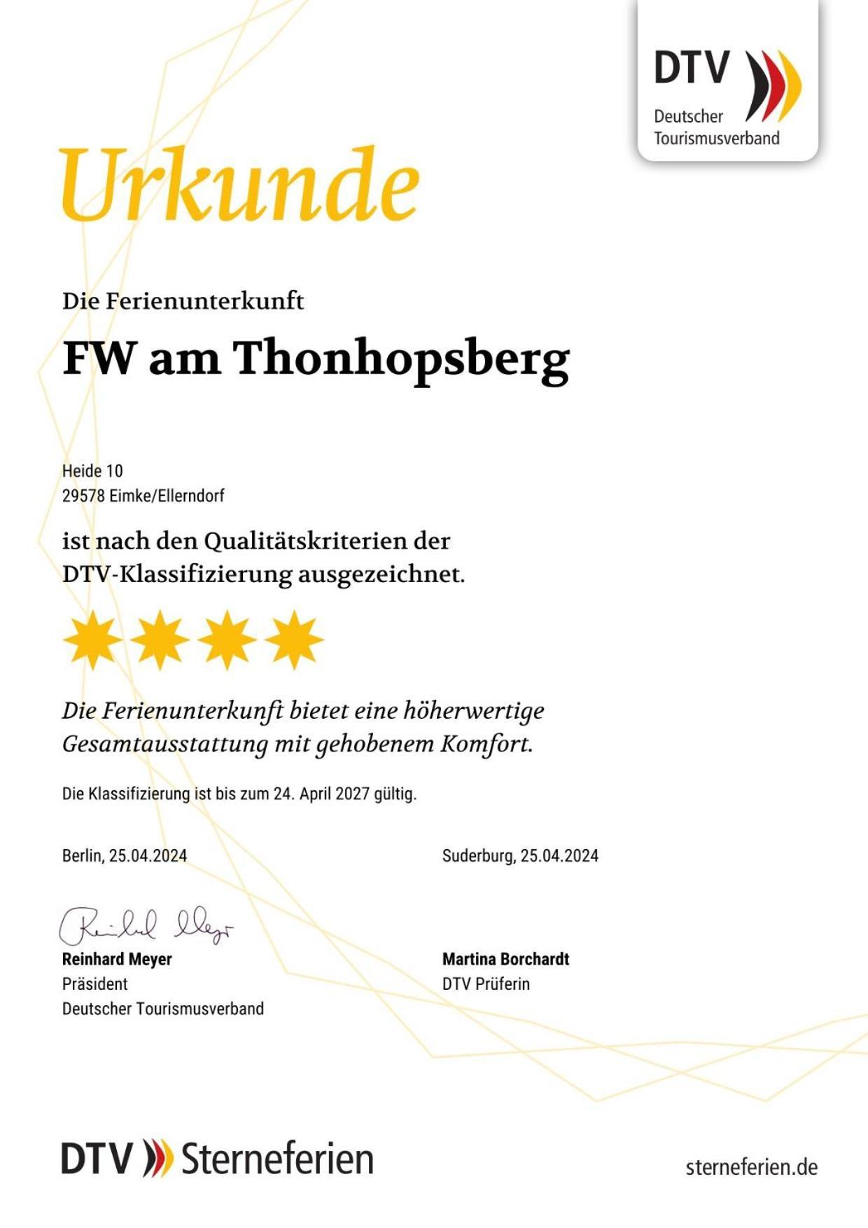 Ferienwohnung Am Thonhopsberg Eimke Esterno foto